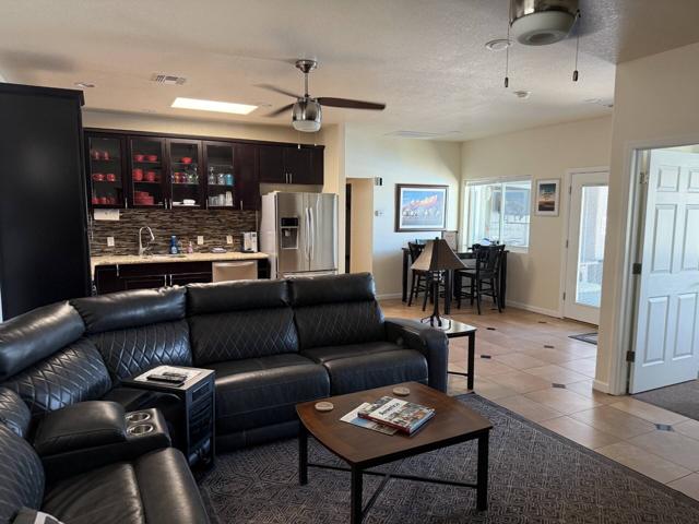 Living room at the casita