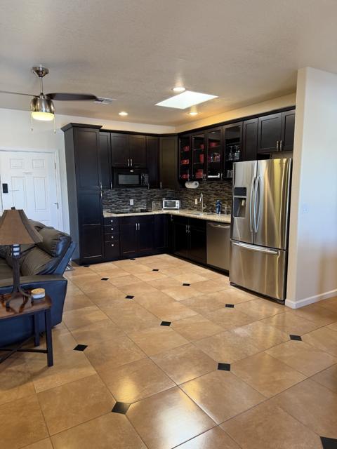 Full kitchen at the casita