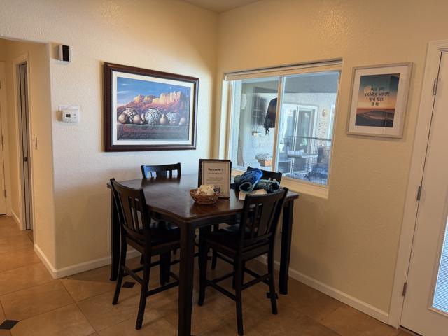 Dining area at the casita